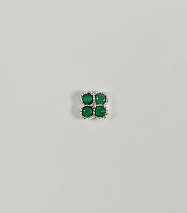 幸運草轉珠耳環