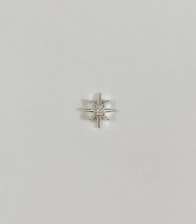 水鑽光芒轉珠耳環