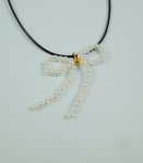 珍珠蝴蝶結短鍊