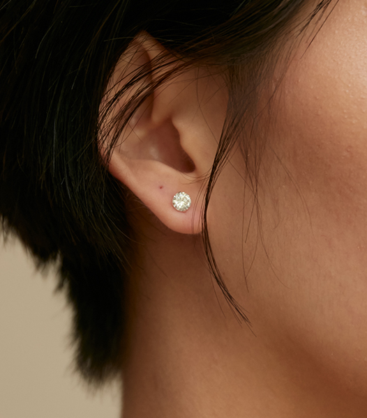 鋯石基本款耳環
