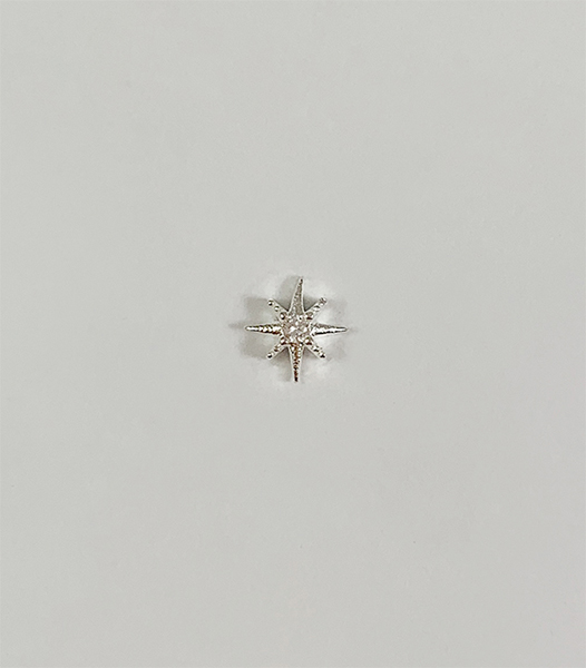 水鑽光芒轉珠耳環